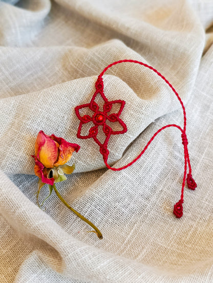 Bracelet Mandala - Lithothérapie & Micro Macramé