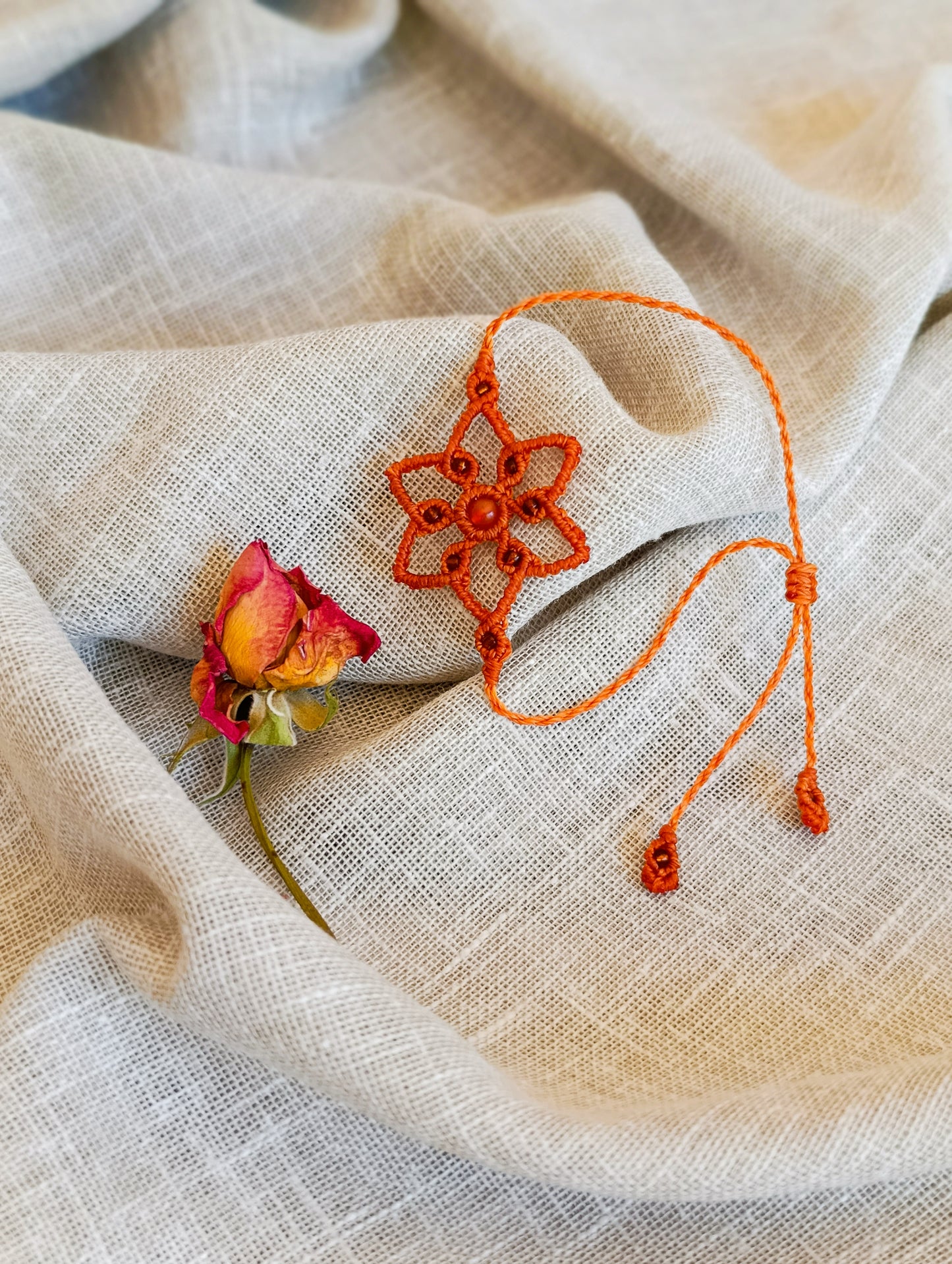 Bracelet Mandala - Lithothérapie & Micro Macramé