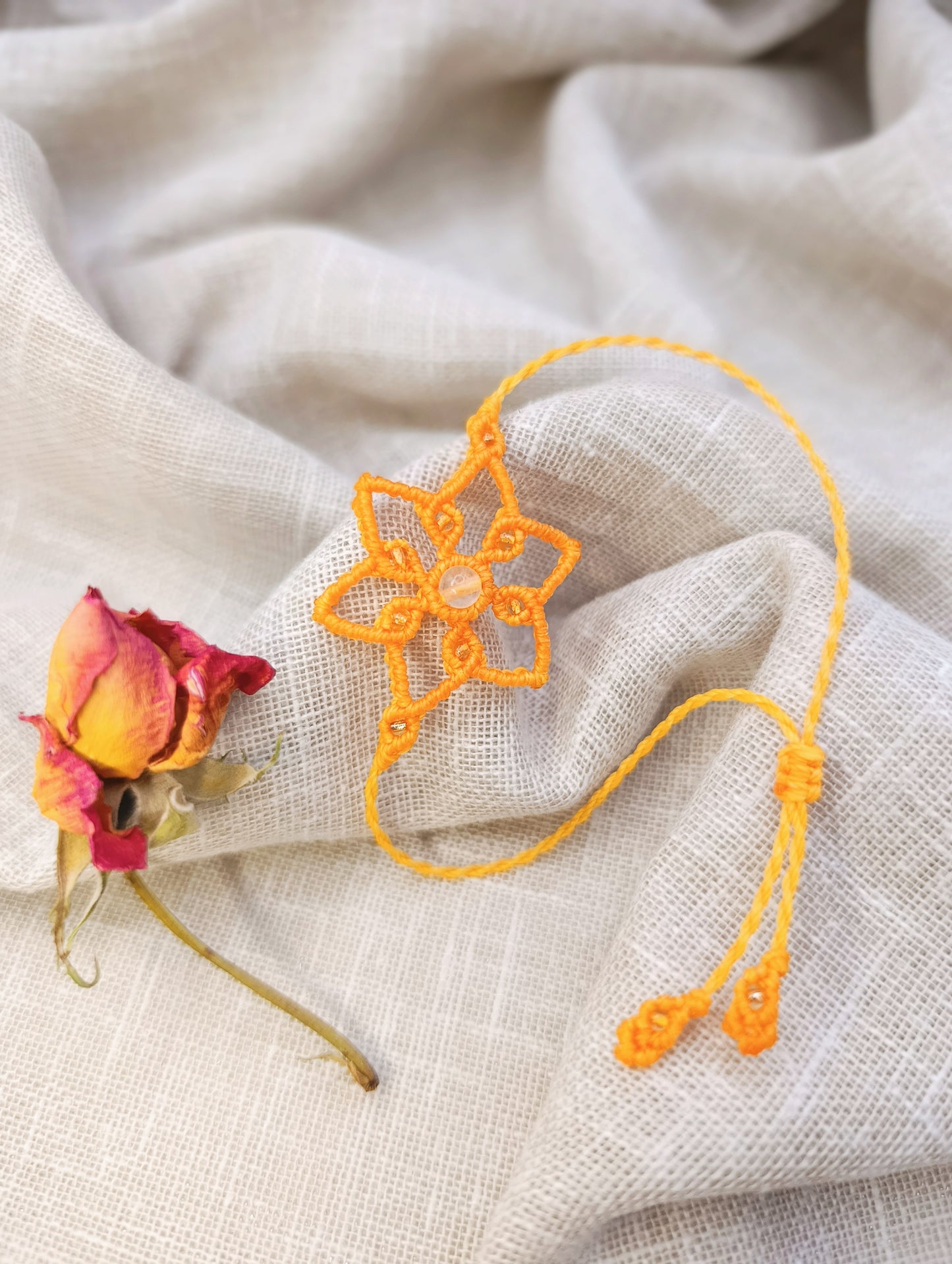 Bracelet Mandala - Lithothérapie & Micro Macramé