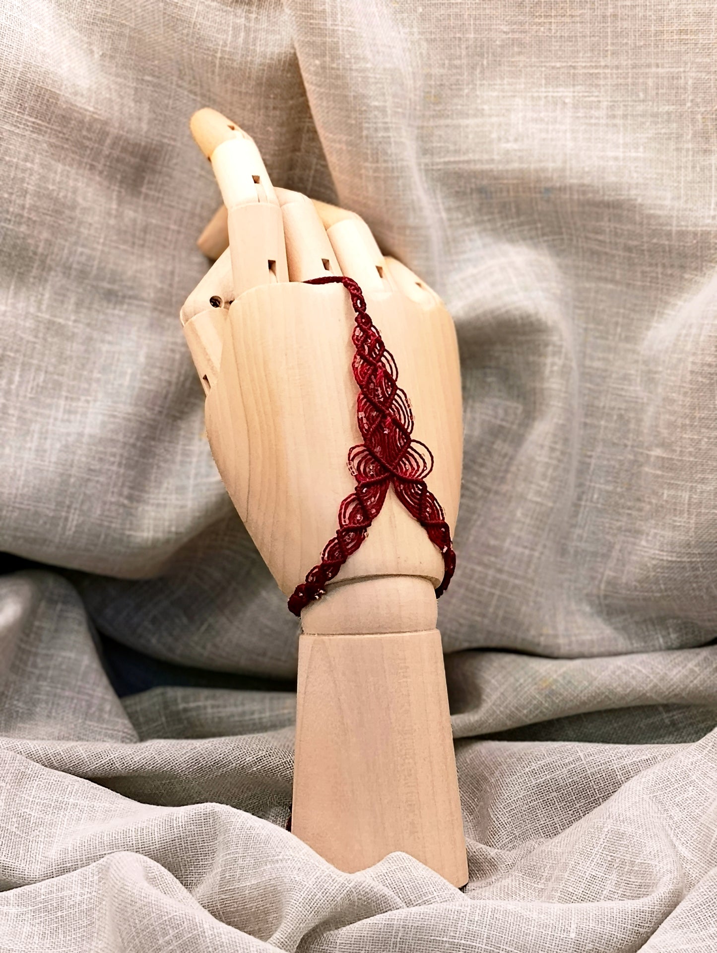 Gantelet Délicatesse - Micro Macramé